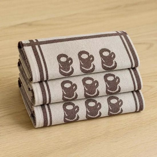 GIFT SET OF EGYPTIAN TEA TOWELS - 3 PCS - KITCHEN TOWELS - HOUSEHOLD