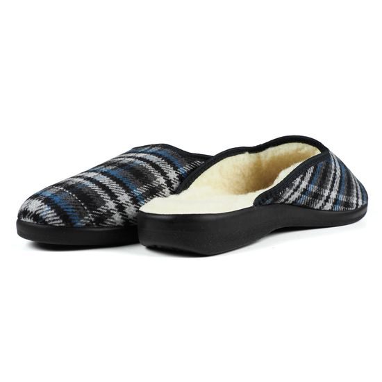 PÁNSKÉ BAČKORY ZATEPLENÉ OVČÍ VLNOU - DOMÁCÍ OBUV - OBUV