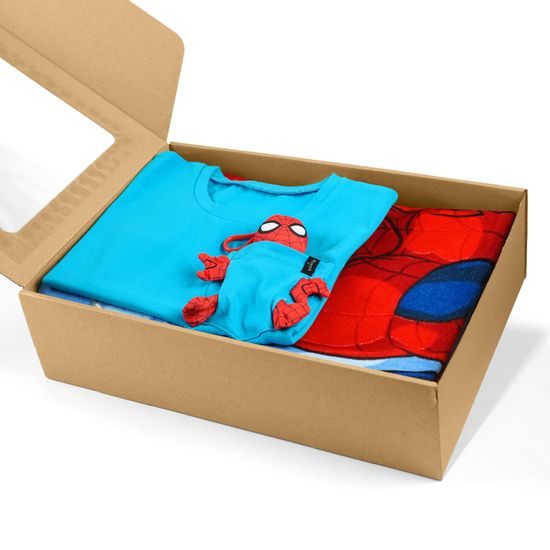 AJÁNDÉKCSOMAG: SPIDER-MAN - RUHÁZAT JÁTÉKKAL - GYERMEKRUHÁZAT