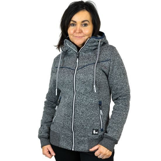 DAS MODEL IST 160 CM GROSS UND TRÄGT GRÖSSE S - SWEATSHIRTS MIT REISSVERSCHLUSS - KLEIDUNG