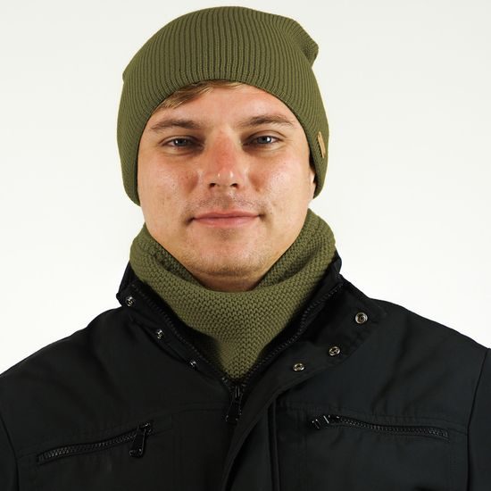 HERREN LANGE WINTER BEANIE - STRICKMÜTZEN - CAPS UND MÜTZEN