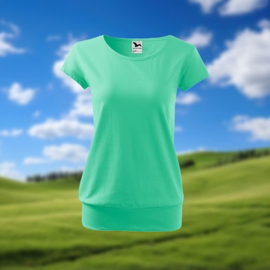 DÁMSKÉ TRIČKO CITY - TRIČKA S KRÁTKÝM RUKÁVEM - OBLEČENÍ