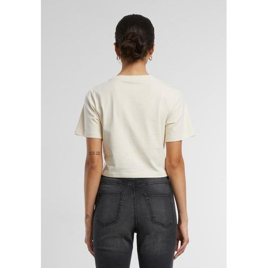 DAMEN CROP-TOP MIT KURZEN ÄRMELN - CROP-TOPS - KLEIDUNG