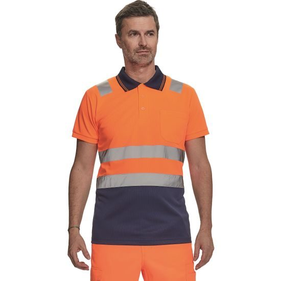 TRICOU POLO PENTRU BĂRBAȚI REFLECTORIZANT CADIZ - TRICOURI REFLECTORIZANTE - HAINE DE LUCRU