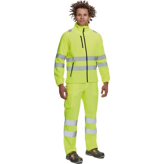 HANORAC REFLECTORIZANT DIN FLEECE PENTRU BĂRBAȚI ALMERIA - HANORACE REFLECTORIZANTE - HAINE DE LUCRU