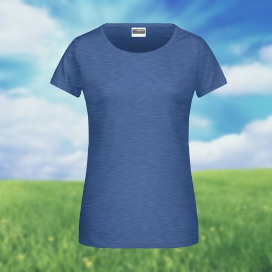 KLASSISCHES DAMEN-T-SHIRT AUS BIO-BAUMWOLLE 8007 - T-SHIRTS AUS BIO-BAUMWOLLE - KLEIDUNG