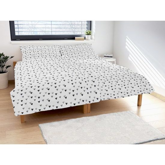 BAVLNĚNÉ POVLEČENÍ SRDÍČKA - BAVLNĚNÁ POVLEČENÍ - DOMÁCNOST