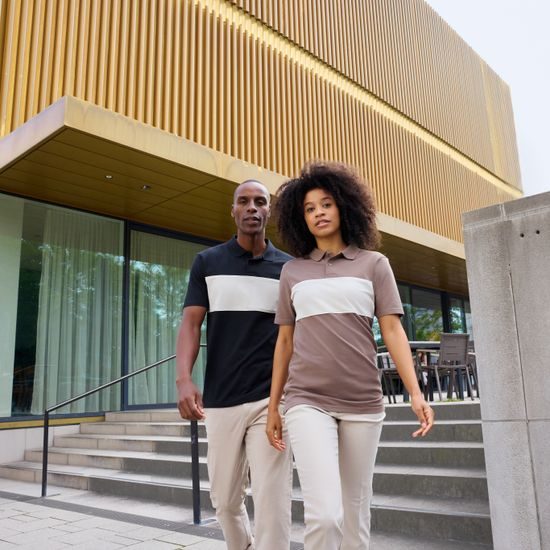 POLOKOŠEĽA S KONTRASTNÝM PÁSIKOM 8050 - POLOKOŠELE S KRÁTKYM RUKÁVOM - OBLEČENIE