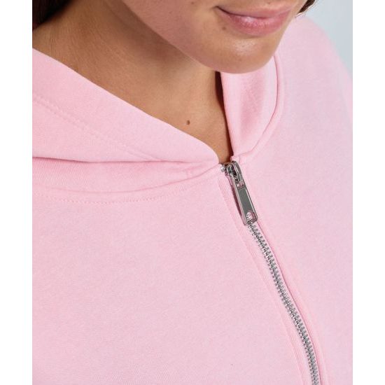 DÁMSKÁ MIKINA S 1/2 ZIPEM A KAPUCÍ - MIKINY PŘES HLAVU - OBLEČENÍ