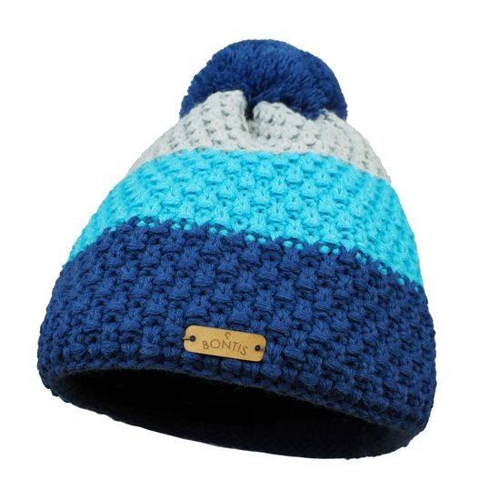 CĂCIULĂ DE IARNĂ TRICOLORĂ CU POMPON PENTRU COPII - ȘEPCI ȘI CĂCIULI PENTRU COPII - ÎMBRĂCĂMINTE PENTRU COPII