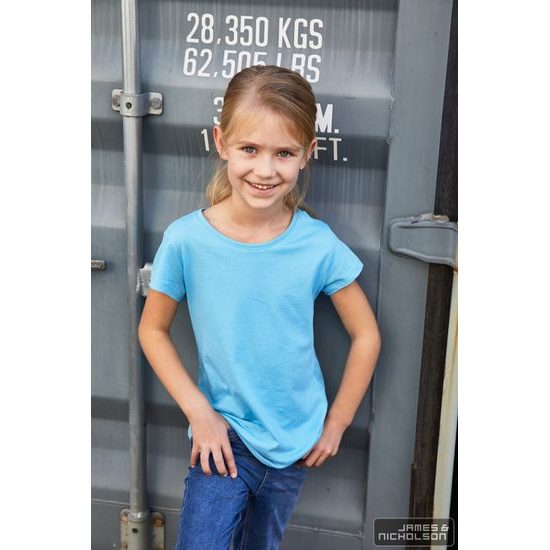 KLASSISCHES MÄDCHEN-T-SHIRT AUS BIO-BAUMWOLLE 8007G - T-SHIRTS AUS BIO-BAUMWOLLE - KLEIDUNG