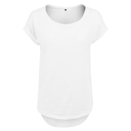 DÁMSKE TRIČKO S PREDĹŽENÝM ZADNÝM DIELOM - TRIČKÁ S KRÁTKYM RUKÁVOM - OBLEČENIE