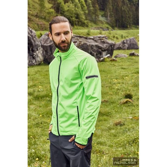 FÉRFI SPORTOS SOFTSHELL KABÁT JN1126 - SOFTSHELL DZSEKIK - RUHÁZAT