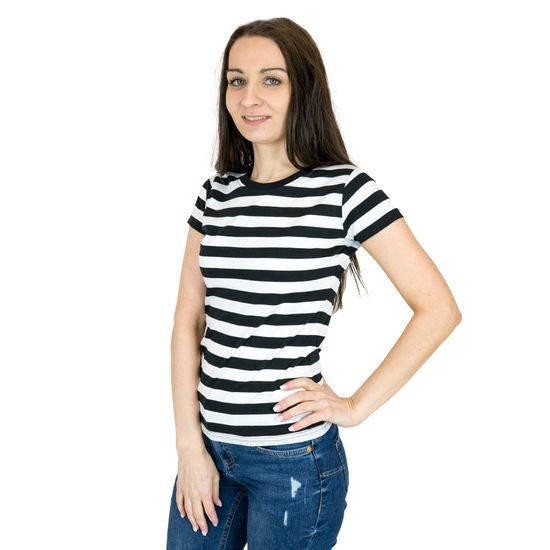 МОДЕЛЬ МАЄ ПАРАМЕТРИ 167 СМ І ОДЯГНЕНА В РОЗМІР S - NÁMORNÍCKE TRIČKÁ - OBLEČENIE