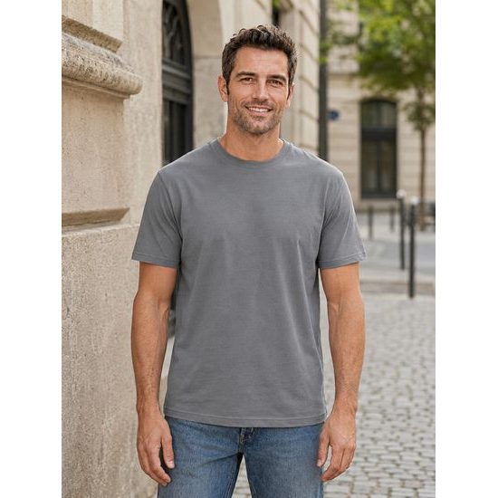 TRICOU BĂRBĂTESC CU MÂNECĂ SCURTĂ SOF TEE - TRICOURI CU MÂNECĂ SCURTĂ - ÎMBRĂCĂMINTE