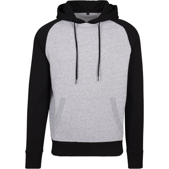 HERREN-ZWEIFARBEN-SWEATSHIRT MIT KAPUZE - SWEATSHIRTS OHNE REISSVERSCHLUSS - KLEIDUNG