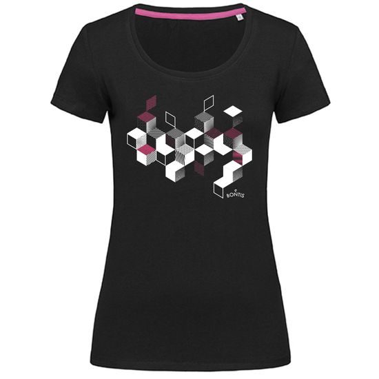 DAMEN-T-SHIRT CUBES - T-SHIRTS BONTIS - KLEIDUNG