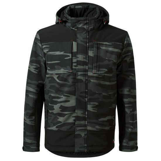 FÉRFI TÉLI SOFTSHELL DZSEKI CAMO VERTEX - SOFTSHELL DZSEKIK - RUHÁZAT