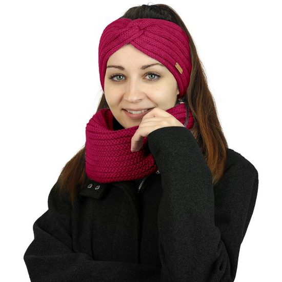 DÁRKOVÉ BALENÍ: PŘEKŘÍŽENÁ ČELENKA A NÁKRČNÍK - ČELENKY - KŠILTOVKY A ČEPICE