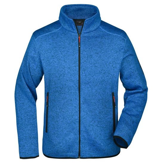 JACHETĂ PENTRU BĂRBAȚI DIN FLEECE TRICOTAT JN762 - GECI OUTDOOR - ECHIPAMENT SPORTIV