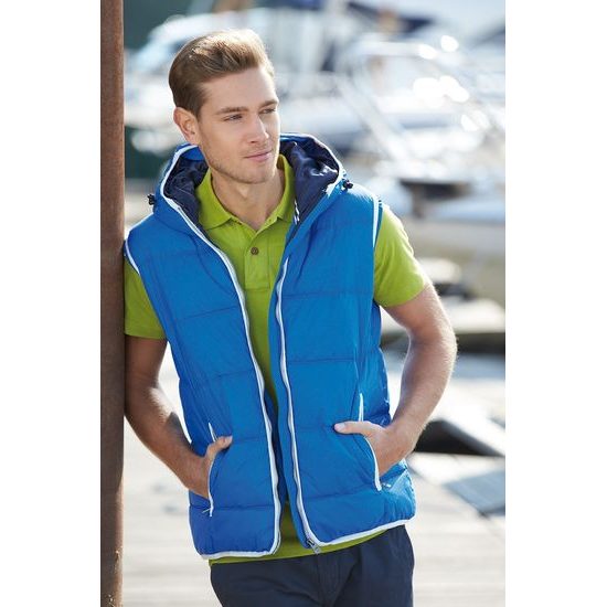 VESTA CU GLUGĂ DE BĂRBAȚI JN1076 - VESTE OUTDOOR - ECHIPAMENT SPORTIV