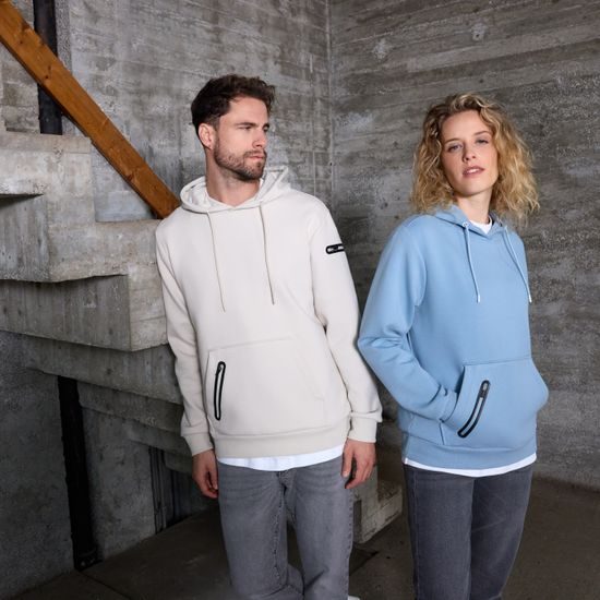 STYLOVÁ DÁMSKÁ MIKINA S KAPUCÍ 8045 - MIKINY PŘES HLAVU - OBLEČENÍ