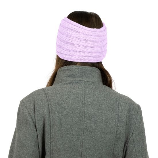 DÁMSKA PREKRÍŽENÁ PLETENÁ ČELENKA - ČELENKY - ŠILTOVKY A ČIAPKY