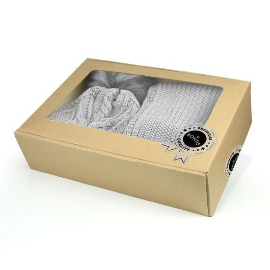 AJÁNDÉKCSOMAG: NŐI SAPKA BOJTTAL ÉS KÖRSÁL - SAPKÁK - BASEBALL SAPKÁK ÉS SAPKÁK