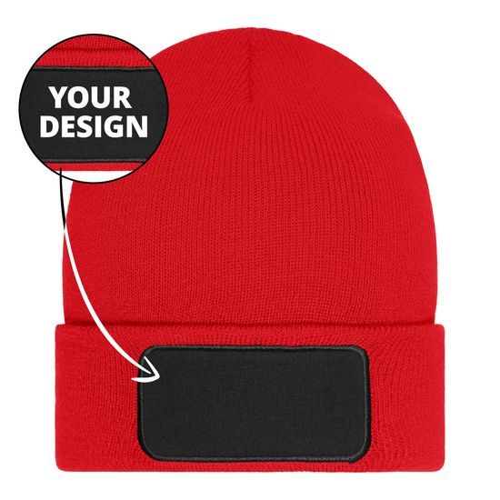 ČEPICE S NÁŠIVKOU MB7407 - PLETENÉ ČEPICE - KŠILTOVKY A ČEPICE