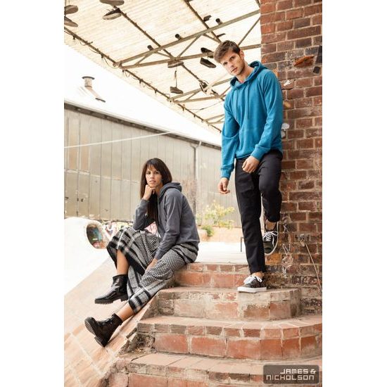 HERREN HOODIE AUS BIO-BAUMWOLLE 8024 - SWEATSHIRTS OHNE REISSVERSCHLUSS - KLEIDUNG