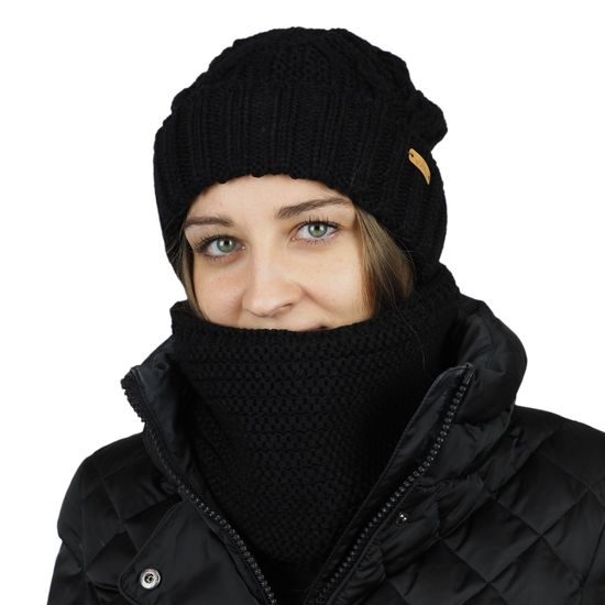 DAMEN WINTERMÜTZE MIT UMGESCHLAGENER KREMPE - STRICKMÜTZEN - CAPS UND MÜTZEN