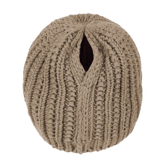 DÁMSKÁ ČEPICE S OTVOREM NA CULÍK - PLETENÉ ČEPICE - KŠILTOVKY A ČEPICE