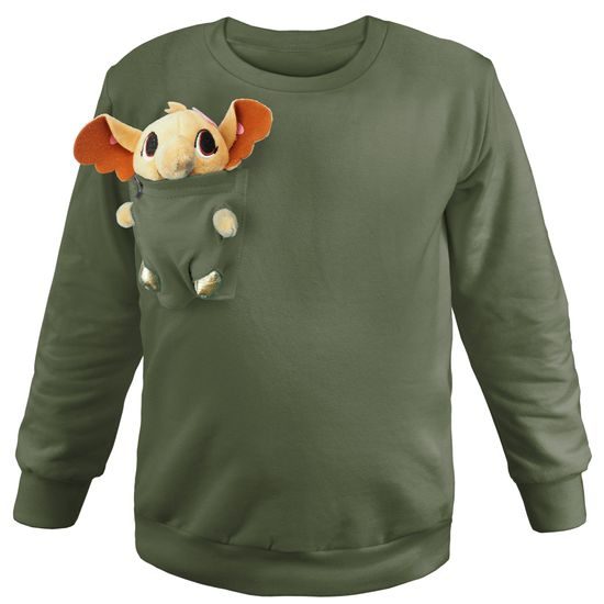 SWEATSHIRT MIT SPIELZEUGTASCHE - KINDERKLEIDUNG MIT SPIELZEUG - KINDER KLEIDUNG