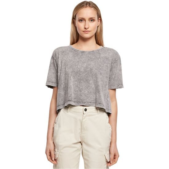 DÁMSKE CROP TOP TRIČKO ACID WASHED - CROP TOPY - OBLEČENIE