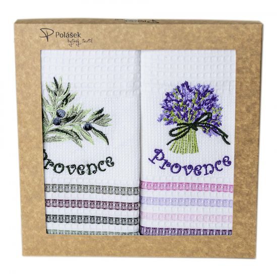 VYŠÍVANÁ VAFLOVÁ UTĚRKA S MOTIVEM - 2 KS - KUCHYŇSKÉ UTĚRKY - DOMÁCNOST