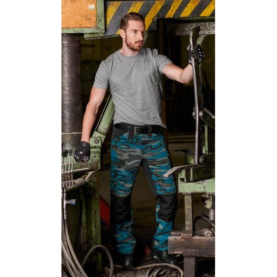 PANTALONI DE LUCRU PENTRU BĂRBAȚI CAMO VERTEX - PANTALONI STANDARD - HAINE DE LUCRU