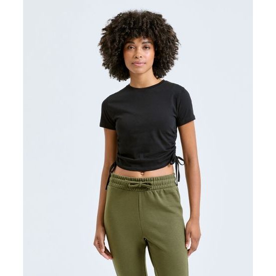 DÁMSKÝ ŘASENÝ CROP TOP - CROP TOPY - OBLEČENÍ