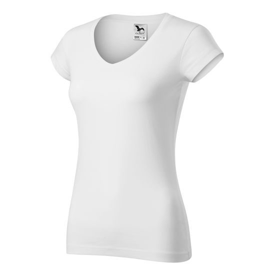 DÁMSKE TRIČKO FIT V-NECK - TRIČKÁ S KRÁTKYM RUKÁVOM - OBLEČENIE