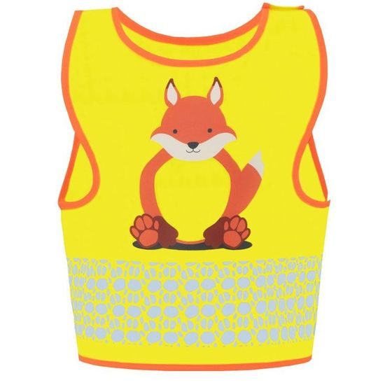 DĚTSKÁ REFLEXNÍ VESTA SE ZVÍŘÁTKY - DĚTSKÉ PRACOVNÍ OBLEČENÍ - DĚTSKÉ OBLEČENÍ