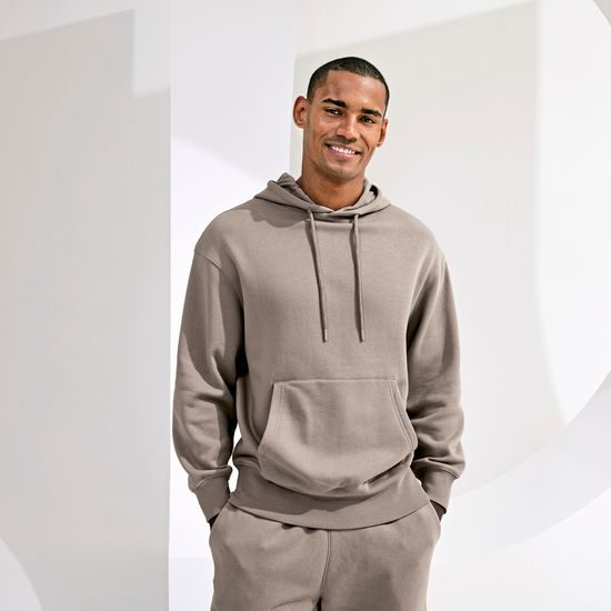 MIKINA S KAPUCÍ Z RECYKLOVANÉHO MATERIÁLU UNISEX - MIKINY PŘES HLAVU - OBLEČENÍ