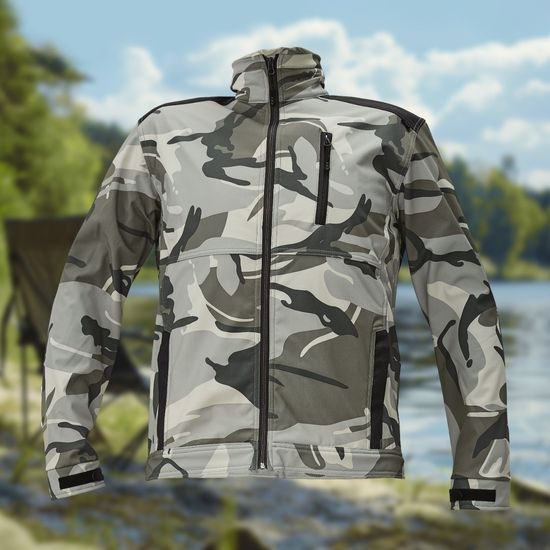 КАМУФЛЬОВАНА КУРТКА SOFTSHELL CRAMBE - КУРТКИ СОВШИЛОВІ - ОДЯГ