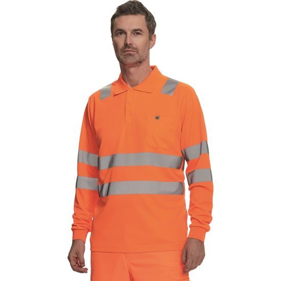WARNSCHUTZ LANGARM POLO-SHIRT FÜR HERREN LUGO - WARNSCHUTZ T-SHIRTS - ARBEITS KLEIDUNG