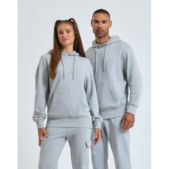 MIKINA S KAPUCÍ Z RECYKLOVANÉHO MATERIÁLU UNISEX - MIKINY PŘES HLAVU - OBLEČENÍ