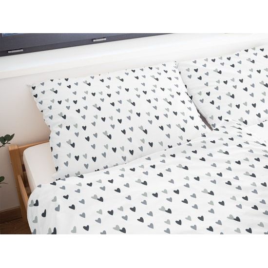 BAVLNĚNÉ POVLEČENÍ SRDÍČKA - BAVLNĚNÁ POVLEČENÍ - DOMÁCNOST