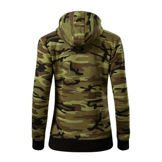 DÁMSKA MIKINA CAMO ZIPPER - MIKINY NA ZIPS - OBLEČENIE