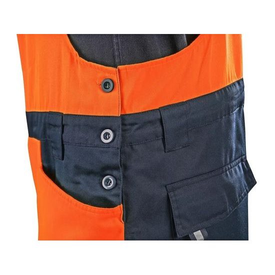 PANTALONI REFLECTORIZANȚI DE VARĂ CU PIEPTAR CXS HALIFAX - PANTALONI REFLECTORIZANȚI - HAINE DE LUCRU