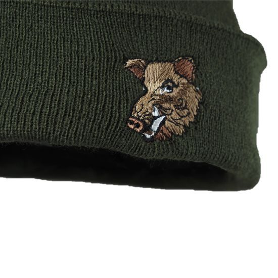 SET CADOU: CĂCIULĂ BRODATĂ PENTRU VÂNĂTORI ȘI GULER TRICOTAT - CĂCIULI - ACCESORII