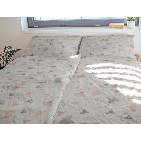 LENJERIE DE PAT DIN CREP GINKGO - LENJERII DE PAT CREPONATE - GOSPODĂRIE