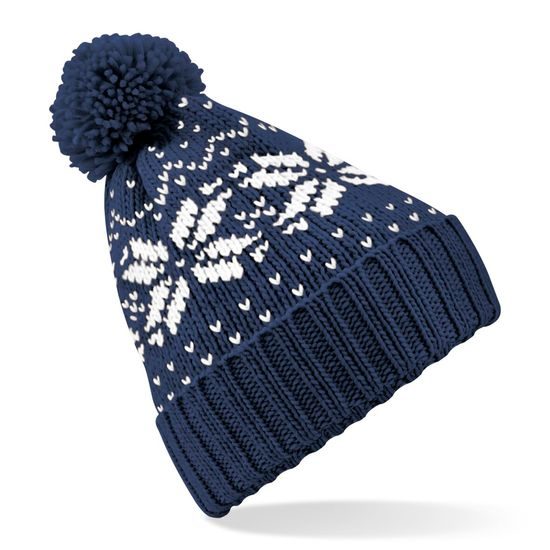 CĂCIULĂ DE IARNĂ CU POMPON ȘI MOTIV FAIR ISLE SNOWSTAR - FESURI CU POMPON - ACCESORII