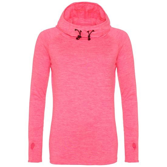 DAMEN SWEATSHIRT MIT KAPUZE UND HOHEM KRAGEN COOL - SPORT SWEATSHIRTS OHNE REISSVERSCHLUSS - SPORT KLEIDUNG